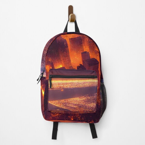 Item preview, Burning City in the night designed and sold by Tuko Designs.