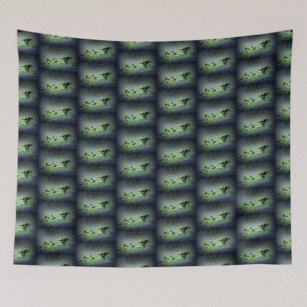 Item preview, lily pads in the rain at Vernonia Lake designed and sold by Dawna Morton.