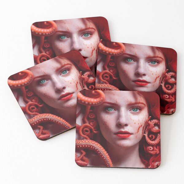 Item preview, Red hair octopus lady designed and sold by NonSonoKoreano.
