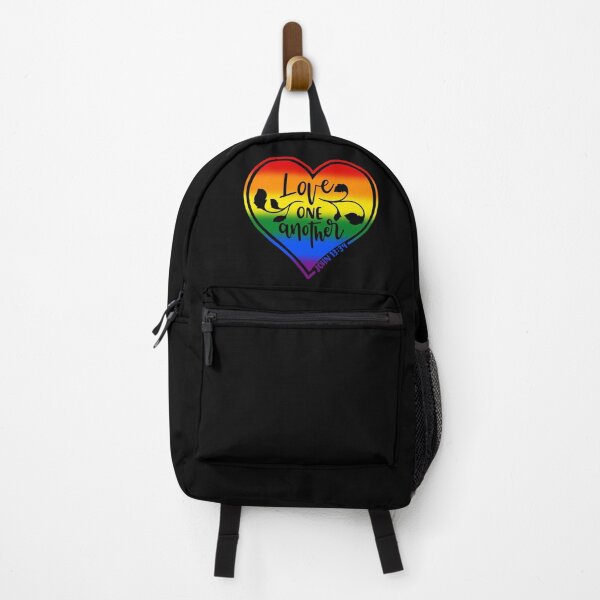 Item preview, LGBTQ Gay Pride Inspirational Christian Love One Another John 13:34 Bible Verse designed and sold by LGBTSolutions.