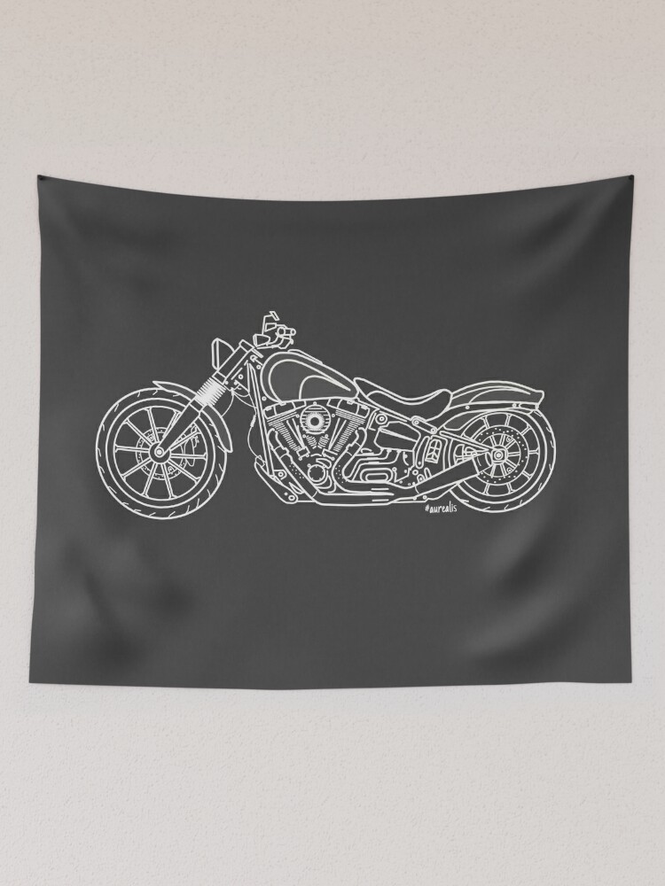 Harley Davidson bike Tapestry for Sale by Aurealis