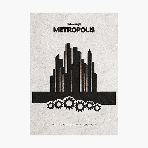 Item preview, Fritz Lang's Metropolis Alternative Minimalist Movie Poster designed and sold by A Deniz Akerman.