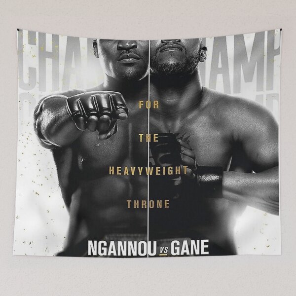 Item preview, UFC 270 OFFICIAL Ngannou Vs Gane black designed and sold by susanphard.