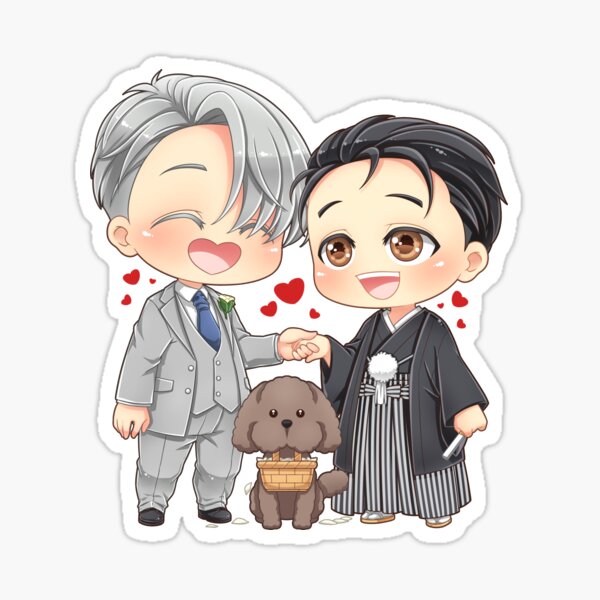 Hochzeit Victor Yuuri Yuri auf Eis Sticker