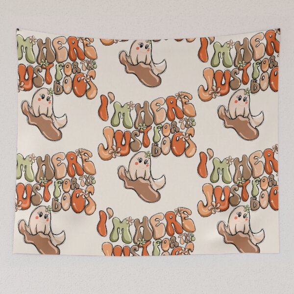 Item preview, I’m here just for the boos floral  Halloween ghost  designed and sold by InnaMGraphic.