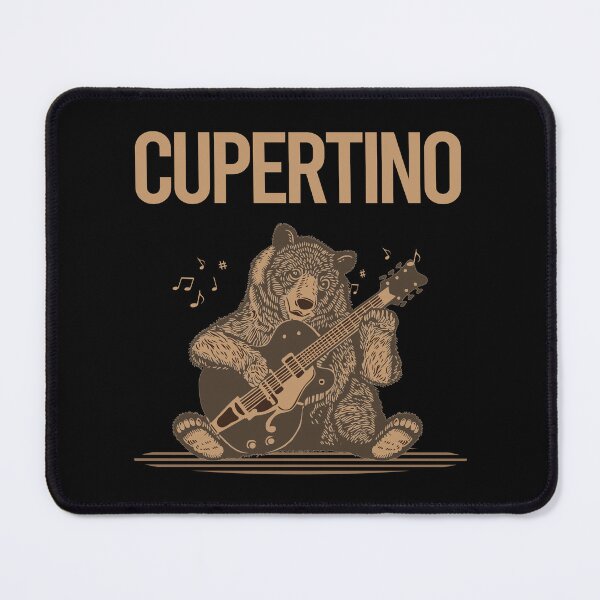 Item preview, Bear With Guitar Cupertino designed and sold by BloodMoneyTwit.