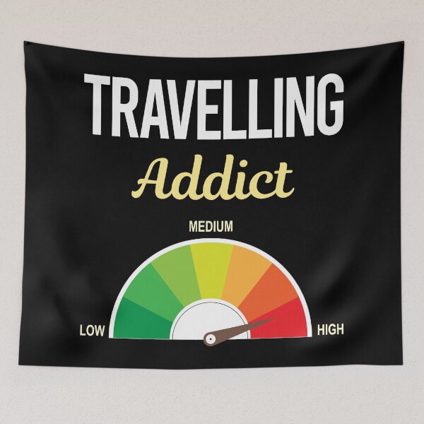 Item preview, Addict Travelling Travel Traveling Vacation Holiday designed and sold by PriscillaHerna.