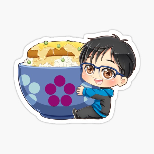 Katsudon Yuuri Yuri auf Eis Sticker
