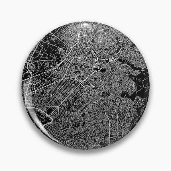 Item preview, Athens Black Map designed and sold by multiplicitymap.