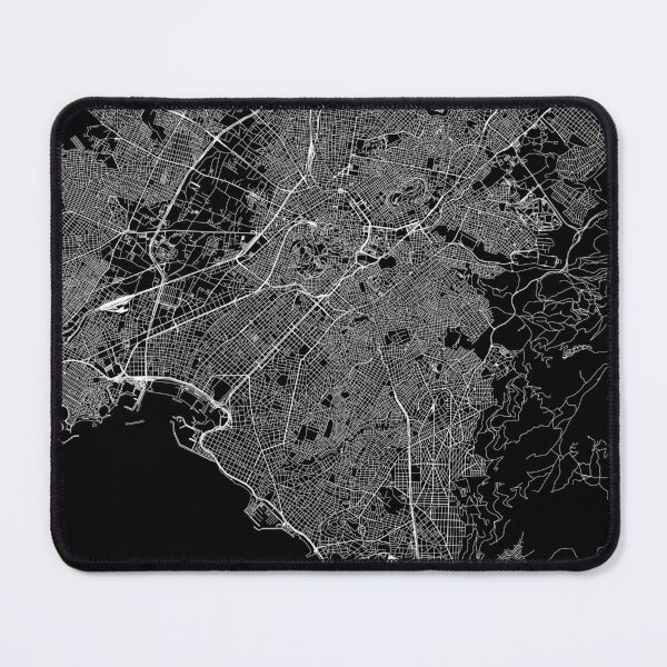 Item preview, Athens Black Map designed and sold by multiplicitymap.