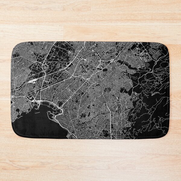 Item preview, Athens Black Map designed and sold by multiplicitymap.