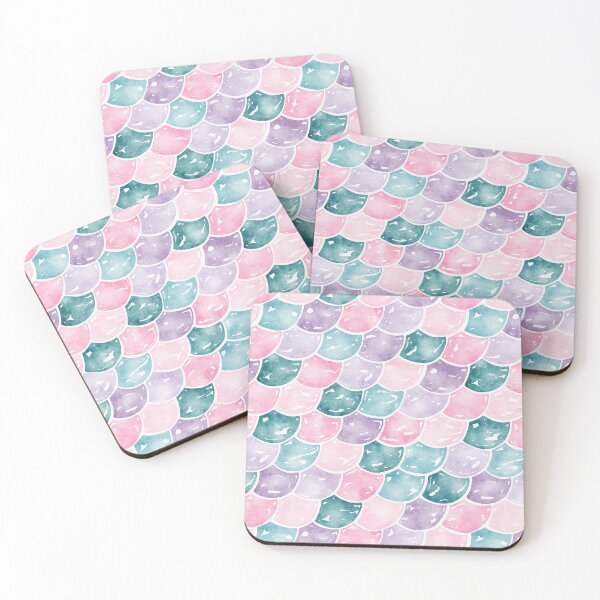 Item preview, Watercolour Mermaid Scales | Pink designed and sold by RebeccaFlaherty.