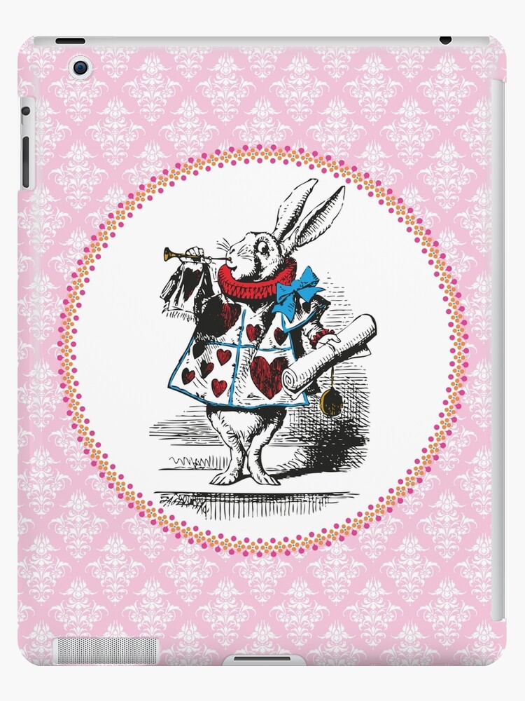 Funda y vinilo para iPad «Alicia en el país de las maravillas | El Heraldo  de la Corte de Corazones | Conejo blanco | Vintage Alice |» de  EclecticAtHeART | Redbubble