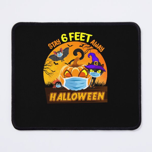 Item preview, Stay 6 Feet Away Halloween Black Cat Pumpkins designed and sold by kuenzisedtalz10.