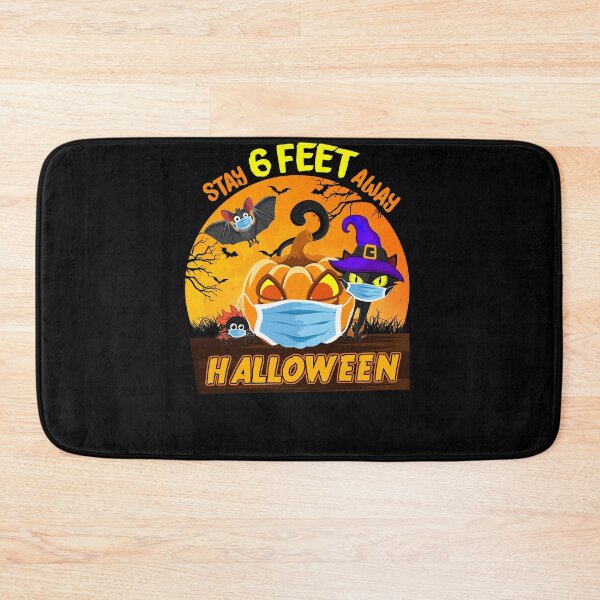Item preview, Stay 6 Feet Away Halloween Black Cat Pumpkins designed and sold by kuenzisedtalz10.