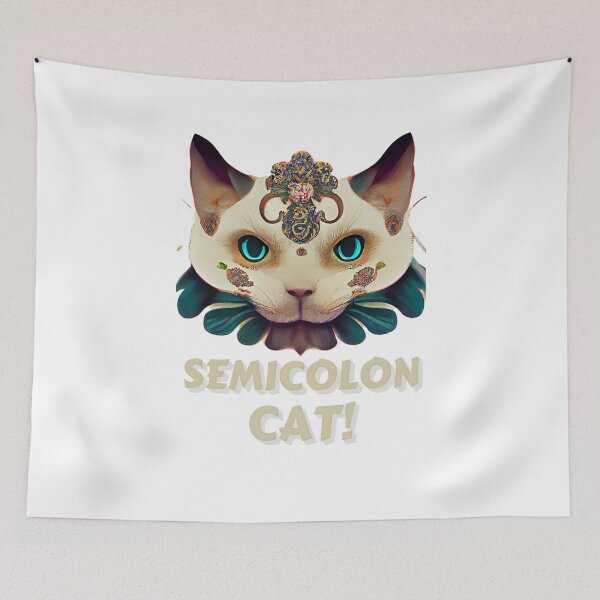 Item preview, Semicolon Cat designed and sold by OliDesigns.