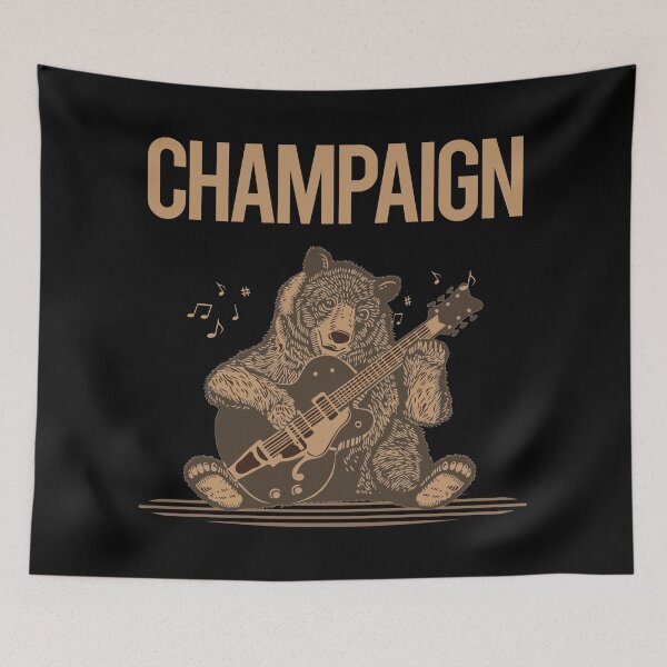 Item preview, Bear With Guitar Champaign designed and sold by BloodMoneyTwit.