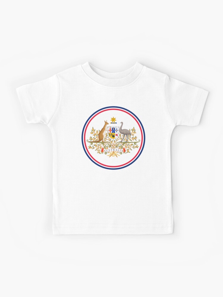 Thumbnail 1 of 2, Kids T-Shirt, Australia Circled Coat of Arms designed and sold by PatternsUp.