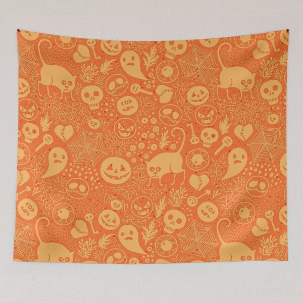 Item preview, happy halloween seamless pattern designed and sold by ketkidesign.