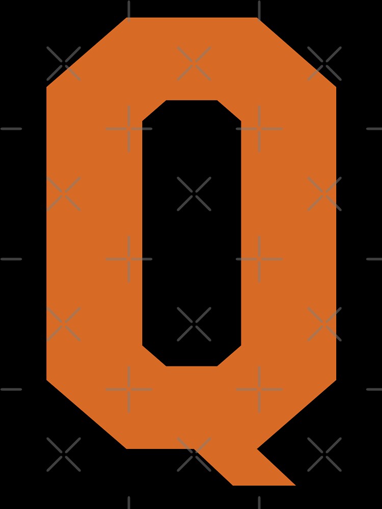 Alphabet, Orange Q, Sports letter Q Sticker for Sale by TheCultStuff