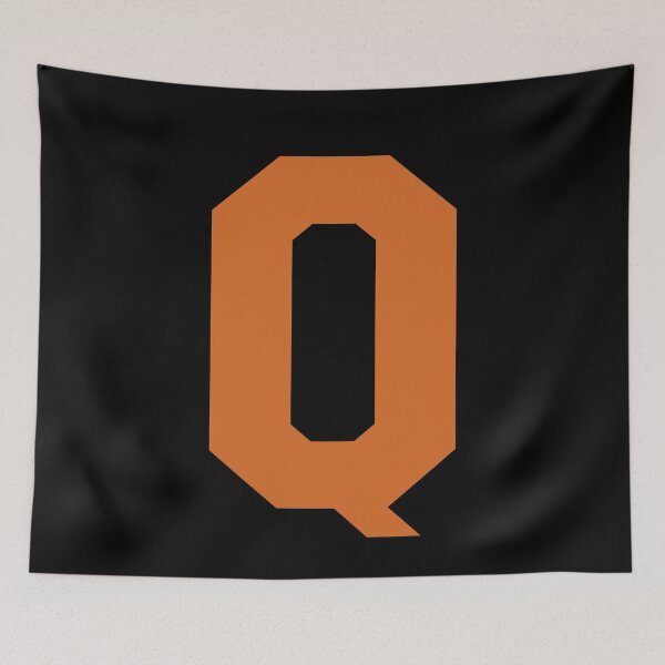 Item preview, Alphabet, Orange Q, Sports letter Q designed and sold by TheCultStuff.