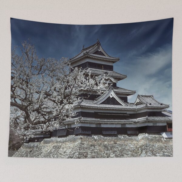 Item preview, Amazing High-Quality Japanese Black Matsumoto Castle Art designed and sold by XIX361ART.