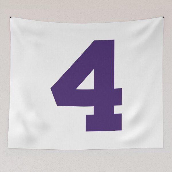 Item preview, Number 4, Purple four, Sports number 4 designed and sold by TheCultStuff.