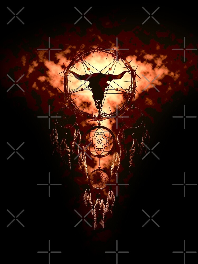 summoning circle pentagram - dream catcher by cglightNing
