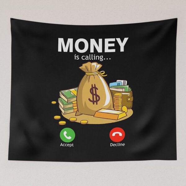 Item preview, Money is Calling entrepreneur funny business cool designed and sold by elizabethdawnn.