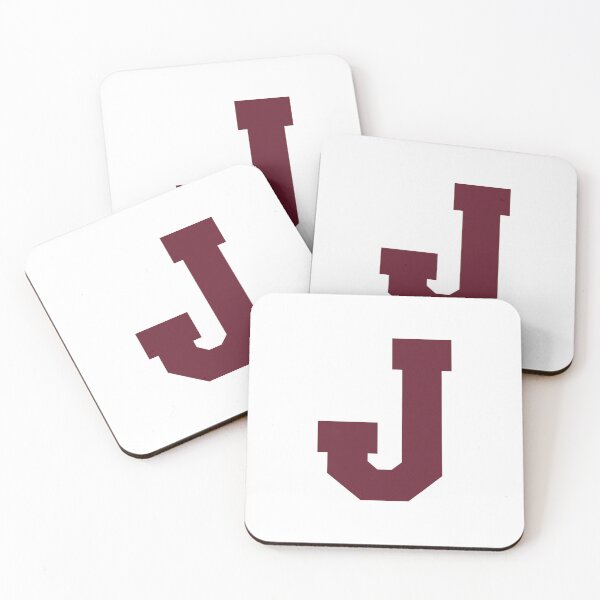Item preview, Alphabet, Maroon J, Sports letter J designed and sold by TheCultStuff.