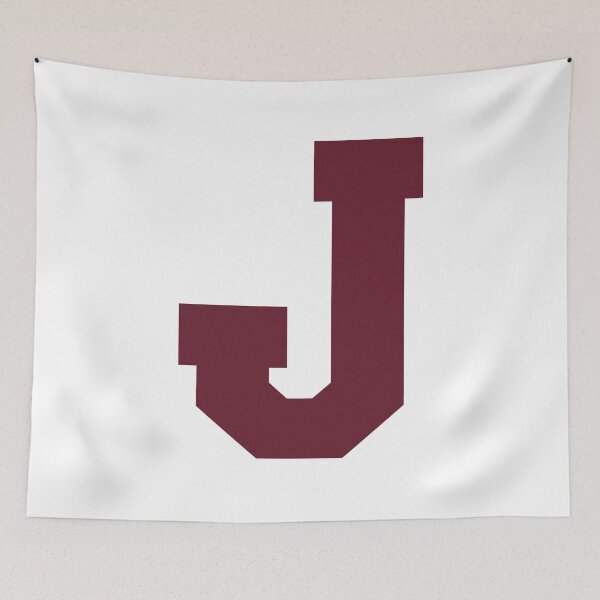 Item preview, Alphabet, Maroon J, Sports letter J designed and sold by TheCultStuff.