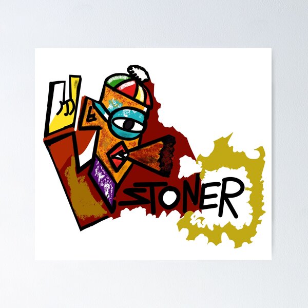 Item preview, THE COLORFUL STONER SKIER designed and sold by THE STONER.