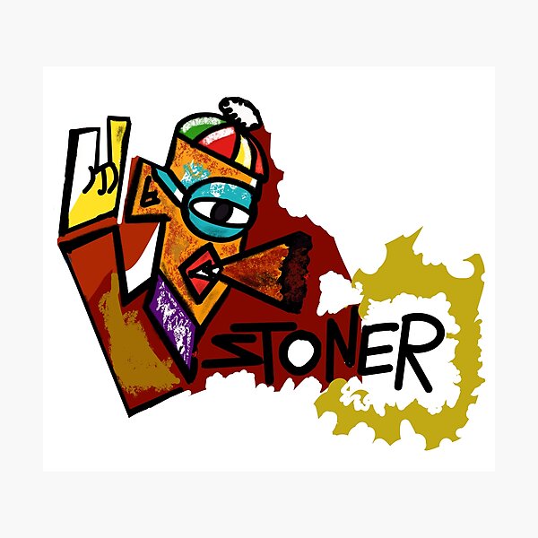 Item preview, THE COLORFUL STONER SKIER designed and sold by THE STONER.