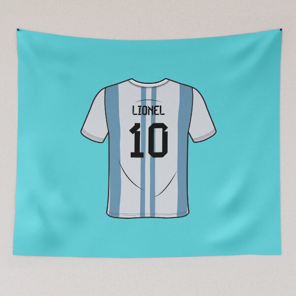 Item preview, LeoMessi Jersey Illustration 2022 designed and sold by cartmaxx2.