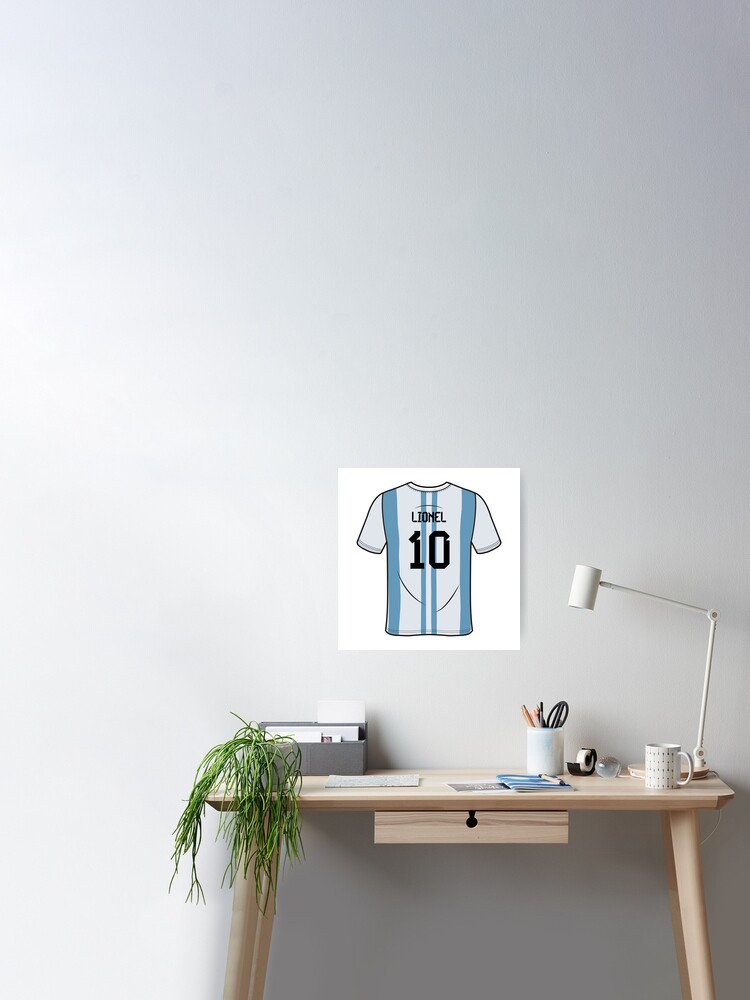 LeoMessi Jersey Illustration 2022 Sticker for Sale by cartmaxx2