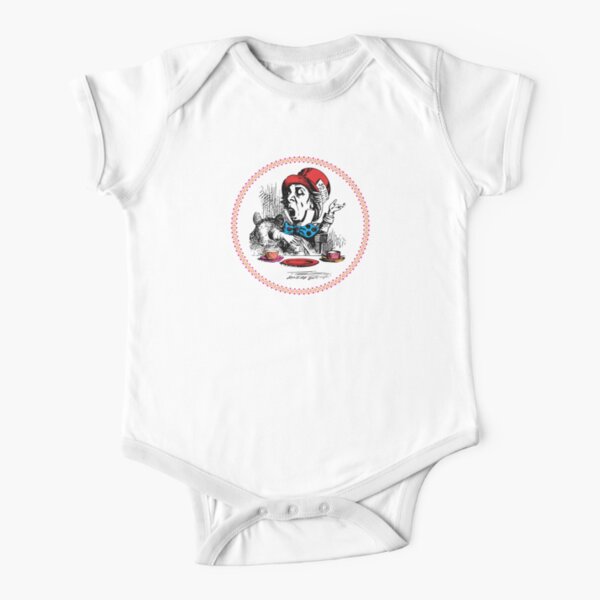 Alice in Wonderland | The Mad Hatter | Vintage Alice | Short Sleeve Baby One-Piece