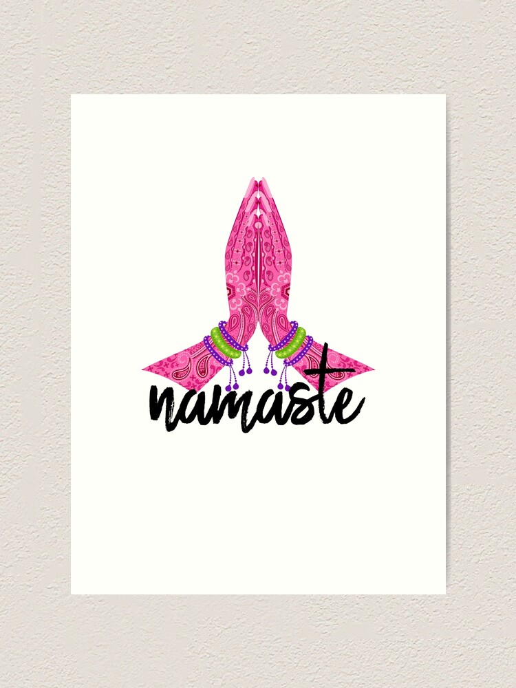Alternate view of NAMASTE Art Print