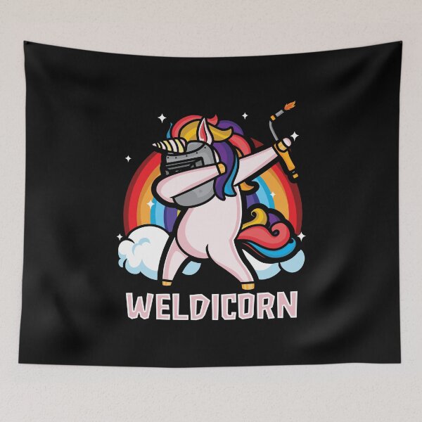 Item preview, Welding Rainbow Welder Unicorn Lover Dabbing Unicorn designed and sold by DoSt-997.