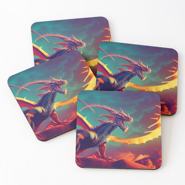 Item preview, Scary colorful dragon  designed and sold by Tuko Designs.