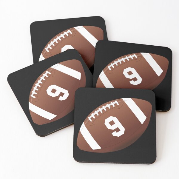 Item preview, American football ball number 9, nine designed and sold by TheCultStuff.