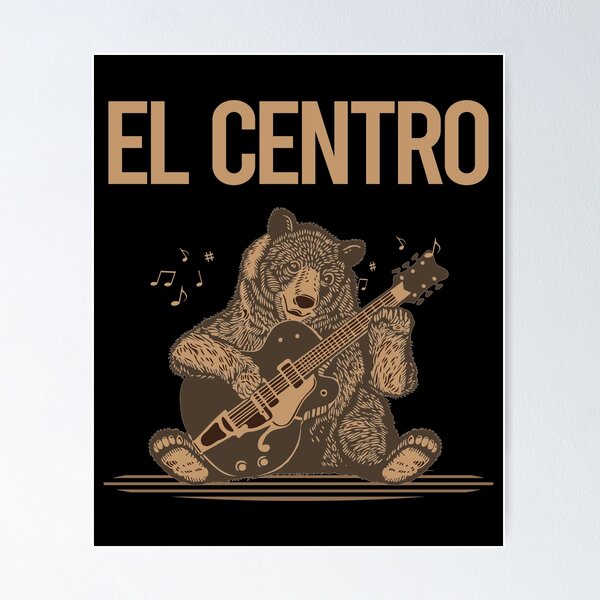 Item preview, Bear With Guitar El Centro designed and sold by BloodMoneyTwit.