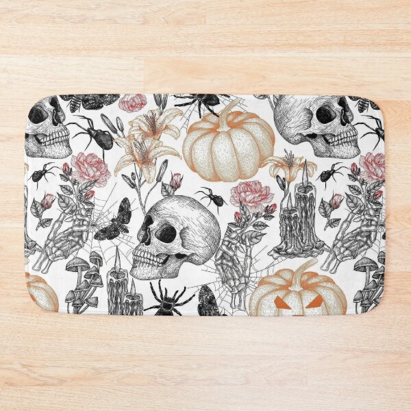 Item preview, Seamless vector Halloween pattern in engraving style designed and sold by ketkidesign.