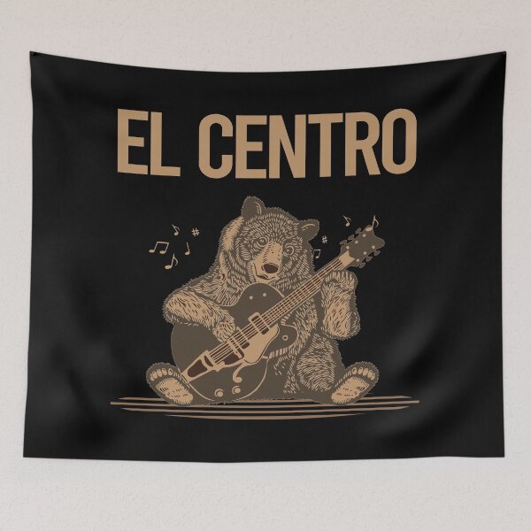 Item preview, Bear With Guitar El Centro designed and sold by BloodMoneyTwit.