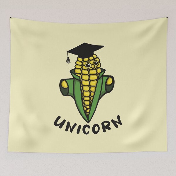 Item preview, Unicorn University Sweetcorn Pun designed and sold by Funful.