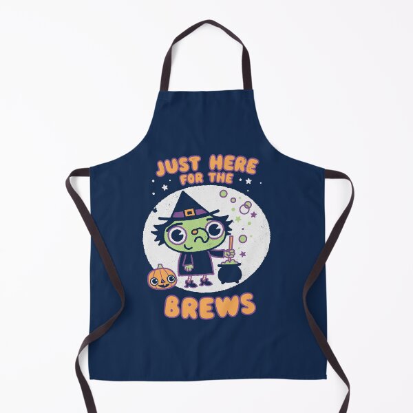 Item preview, Just Here for the Brews - Witchy Kawaii Style Halloween Pun dad Joke  designed and sold by WeirdPunderful.