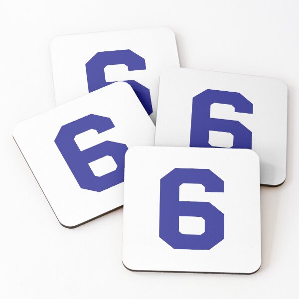 Item preview, Number 6, Blue six, Sports number six designed and sold by TheCultStuff.