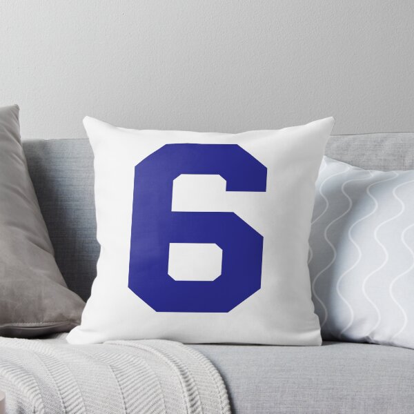 Item preview, Number 6, Blue six, Sports number six designed and sold by TheCultStuff.