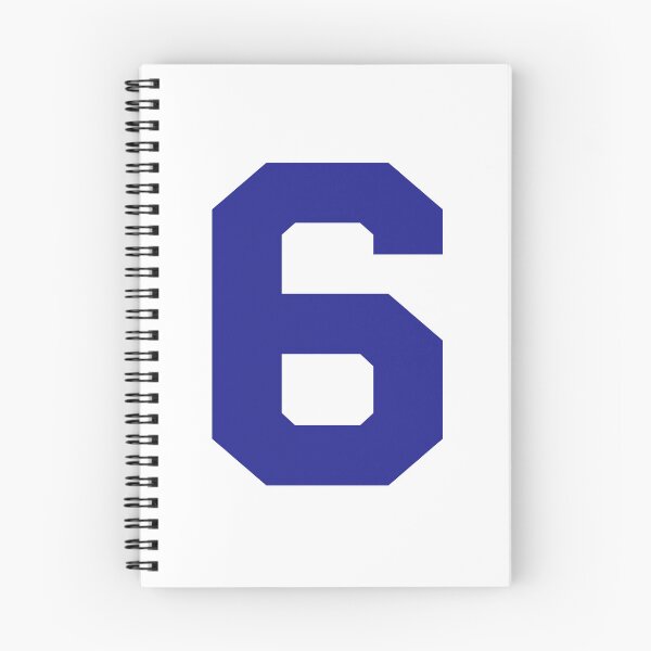 Item preview, Number 6, Blue six, Sports number six designed and sold by TheCultStuff.