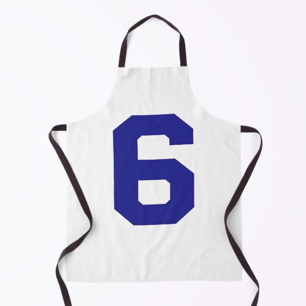 Item preview, Number 6, Blue six, Sports number six designed and sold by TheCultStuff.