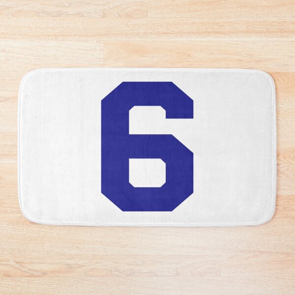 Item preview, Number 6, Blue six, Sports number six designed and sold by TheCultStuff.